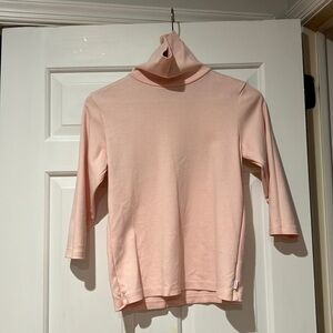 Vintage Pink Liz Claiborne Elbow Sleeve Turtleneck